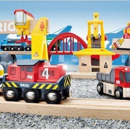 Brio Toys Cargo Railway Σετ με Τρενάκι από Ξύλο για 3+ Ετών