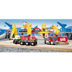 Brio Toys Cargo Railway Σετ με Τρενάκι από Ξύλο για 3+ Ετών