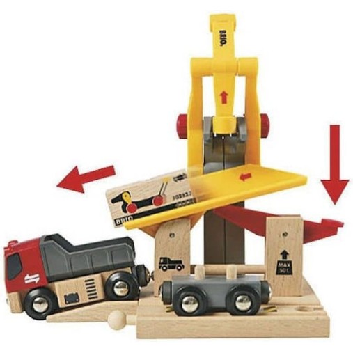 Brio Toys Cargo Railway Σετ με Τρενάκι από Ξύλο για 3+ Ετών