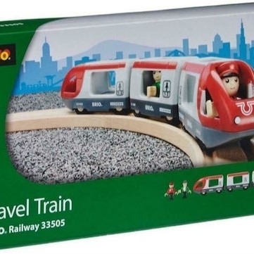 Brio Toys Travel Σετ με Τρενάκι από Ξύλο για 3+ Ετών