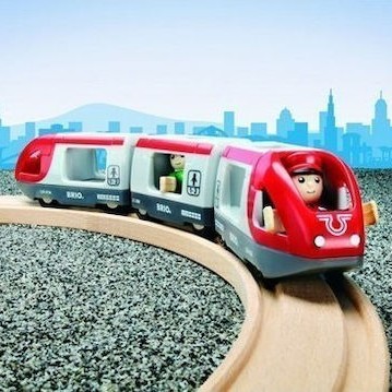 Brio Toys Travel Σετ με Τρενάκι από Ξύλο για 3+ Ετών