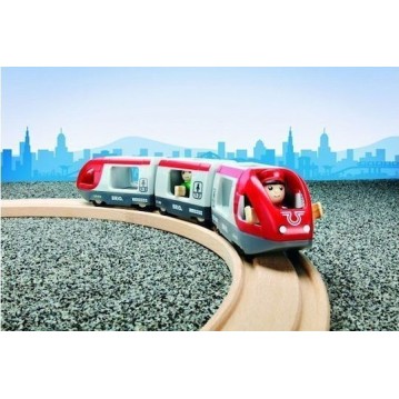 Brio Toys Travel Σετ με Τρενάκι από Ξύλο για 3+ Ετών