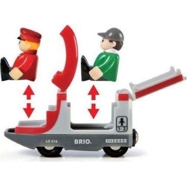 Brio Toys Travel Σετ με Τρενάκι από Ξύλο για 3+ Ετών