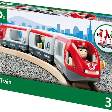 Brio Toys Travel Σετ με Τρενάκι από Ξύλο για 3+ Ετών