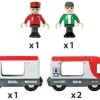 Brio Toys Travel Σετ με Τρενάκι από Ξύλο για 3+ Ετών