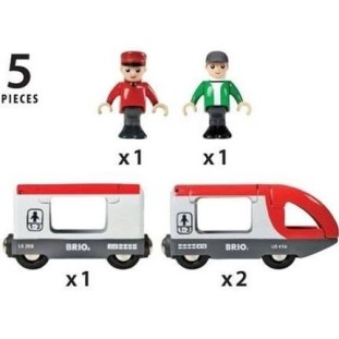Brio Toys Travel Σετ με Τρενάκι από Ξύλο για 3+ Ετών