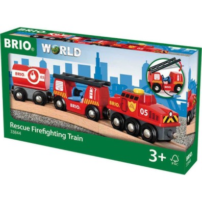 Brio Toys Rescue Firefighting Τρενάκι για 3+ Ετών