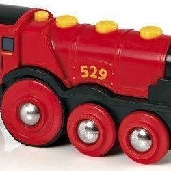 Brio Toys Mighty Red Action Locomotive Τρενάκι με Ήχο και Φως για 3+ Ετών