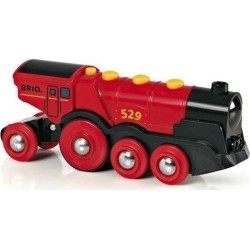 Brio Toys Mighty Red Action Locomotive Τρενάκι με Ήχο και Φως για 3+ Ετών