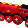 Brio Toys Mighty Red Action Locomotive Τρενάκι με Ήχο και Φως για 3+ Ετών