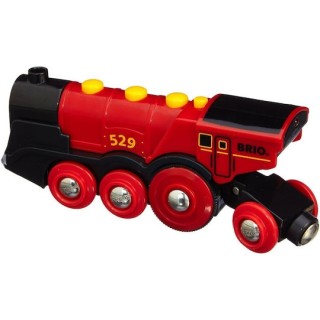 Brio Toys Mighty Red Action Locomotive Τρενάκι με Ήχο και Φως για 3+ Ετών