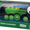 Brio Toys Big Green Action Locomotive Τρενάκι με Ήχο και Φως για 3+ Ετών