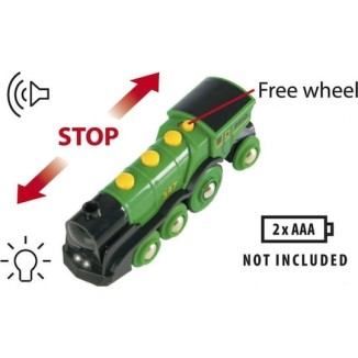 Brio Toys Big Green Action Locomotive Τρενάκι με Ήχο και Φως για 3+ Ετών