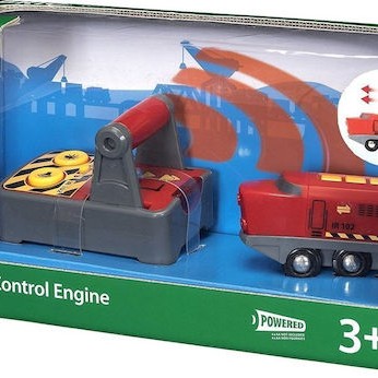 Brio Toys Remote Control Engine Τρενάκι από Ξύλο για 3+ Ετών