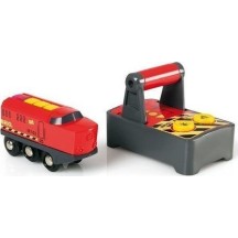 Brio Toys Remote Control Engine Τρενάκι από Ξύλο για 3+ Ετών