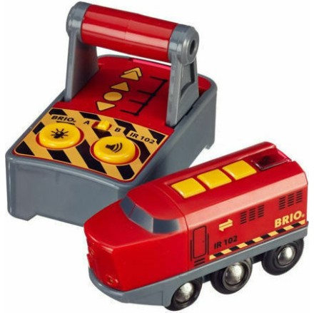 Brio Toys Remote Control Engine Τρενάκι από Ξύλο για 3+ Ετών