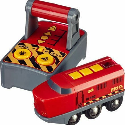 Brio Toys Remote Control Engine Τρενάκι από Ξύλο για 3+ Ετών