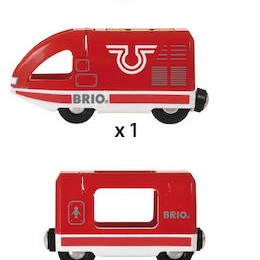 Brio Toys Travel Rechargeable Τρενάκι για 3+ Ετών