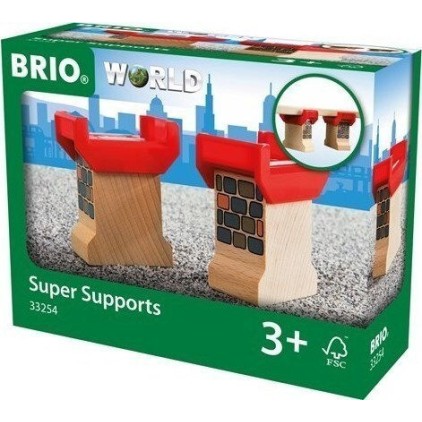 Brio Toys Super Supports Ράγες Σιδηρόδρομου