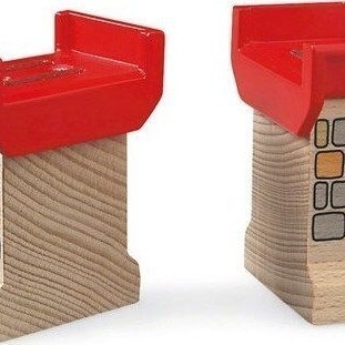 Brio Toys Super Supports Ράγες Σιδηρόδρομου