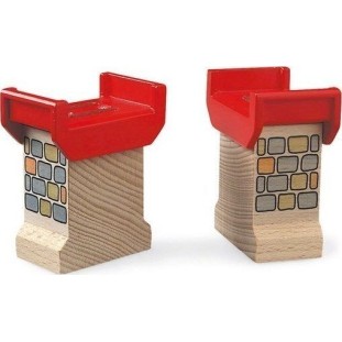 Brio Toys Super Supports Ράγες Σιδηρόδρομου