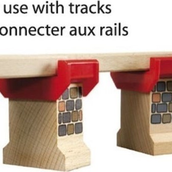 Brio Toys Super Supports Ράγες Σιδηρόδρομου