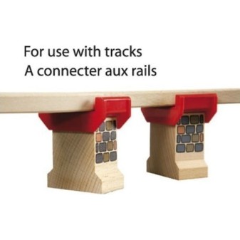 Brio Toys Super Supports Ράγες Σιδηρόδρομου