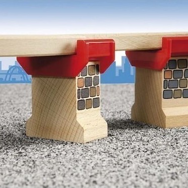 Brio Toys Super Supports Ράγες Σιδηρόδρομου