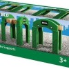 Brio Toys Stacking Track Supports Ράγες Σιδηρόδρομου από Ξύλο