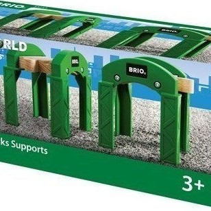 Brio Toys Stacking Track Supports Ράγες Σιδηρόδρομου από Ξύλο
