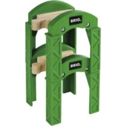 Brio Toys Stacking Track Supports Ράγες Σιδηρόδρομου από Ξύλο