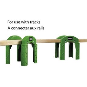 Brio Toys Stacking Track Supports Ράγες Σιδηρόδρομου από Ξύλο