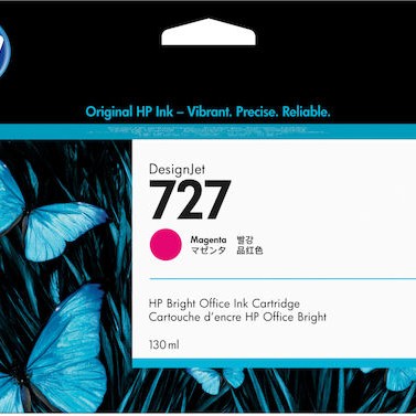 HP 727 Γνήσιο Μελάνι Εκτυπωτή InkJet Ματζέντα (B3P20A)