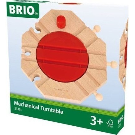 Brio Toys Mechanical Turntable Σετ με Τρενάκι από Ξύλο για 3+ Ετών