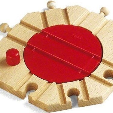 Brio Toys Mechanical Turntable Σετ με Τρενάκι από Ξύλο για 3+ Ετών