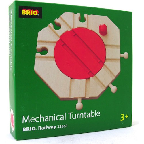 Brio Toys Mechanical Turntable Σετ με Τρενάκι από Ξύλο για 3+ Ετών