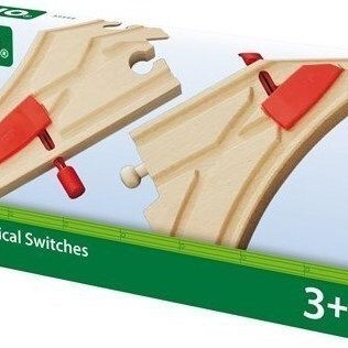 Brio Toys Mechanical Switches Ράγες Σιδηρόδρομου για 3+ Ετών