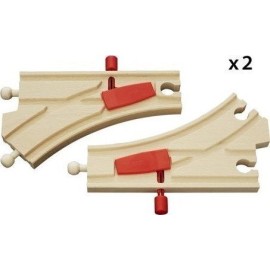 Brio Toys Mechanical Switches Ράγες Σιδηρόδρομου για 3+ Ετών