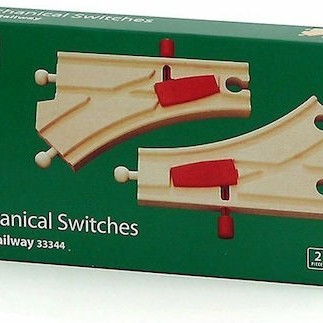 Brio Toys Mechanical Switches Ράγες Σιδηρόδρομου για 3+ Ετών