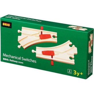 Brio Toys Mechanical Switches Ράγες Σιδηρόδρομου για 3+ Ετών
