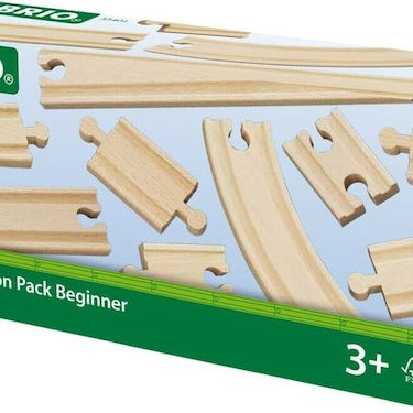 Brio Toys Expansion Pack Beginner Ράγες Σιδηρόδρομου για 3+ Ετών
