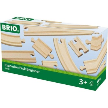 Brio Toys Expansion Pack Beginner Ράγες Σιδηρόδρομου για 3+ Ετών