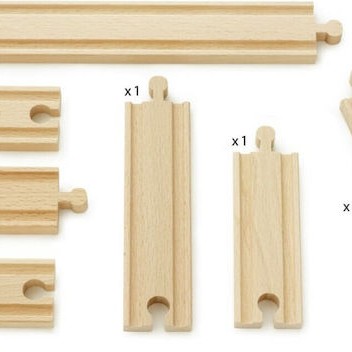 Brio Toys Expansion Pack Beginner Ράγες Σιδηρόδρομου για 3+ Ετών