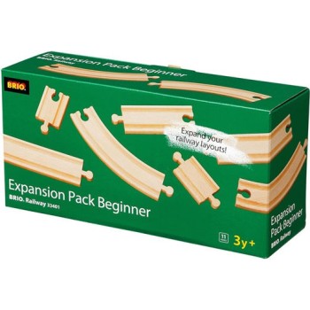 Brio Toys Expansion Pack Beginner Ράγες Σιδηρόδρομου για 3+ Ετών