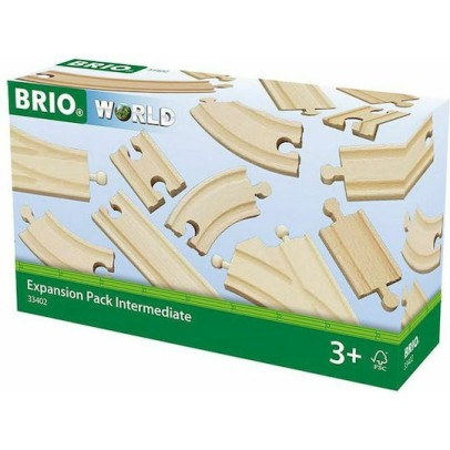 Brio Toys Expansion Pack Intermediate Ράγες Σιδηρόδρομου για 3+ Ετών