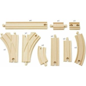 Brio Toys Expansion Pack Intermediate Ράγες Σιδηρόδρομου για 3+ Ετών