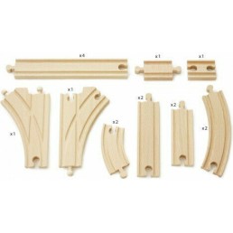 Brio Toys Expansion Pack Intermediate Ράγες Σιδηρόδρομου για 3+ Ετών