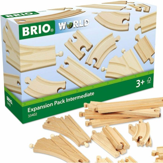 Brio Toys Expansion Pack Intermediate Ράγες Σιδηρόδρομου για 3+ Ετών