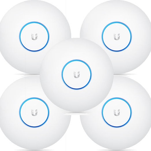 Ubiquiti UAP-AC-PRO Access Point Wi‑Fi 5 Dual Band (2.4 & 5GHz) σε Πενταπλό Kit