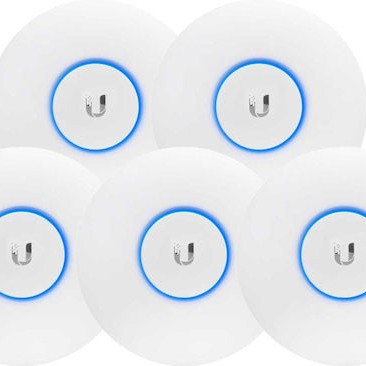 Ubiquiti UAP-AC-PRO Access Point Wi‑Fi 5 Dual Band (2.4 & 5GHz) σε Πενταπλό Kit